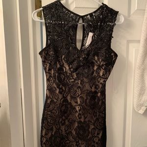 Black lace dress